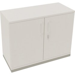 Neutralware 820113301 Flügeltürenschrank  2OH B1000xT442xH781 si/ws