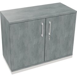 Neutralware 820113483 Flügeltürenschrank  2OH B1000xT442xH781 ws/Beton