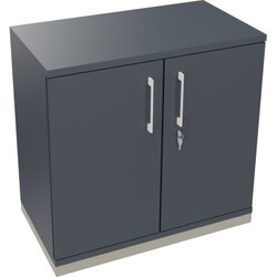 Neutralware 820113682 Flügeltürenschrank  2OH B800xT442xH781 si/gr