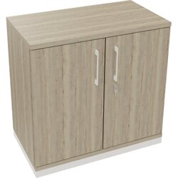 Neutralware 820113771 Flügeltürenschrank  2OH B800xT442xH781 ws/Eiche