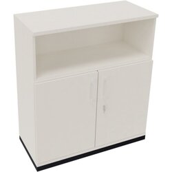 Neutralware 820115601 Kombischrank 2OH Tür 1OH Regal 1000x442x1133 an/Weiß