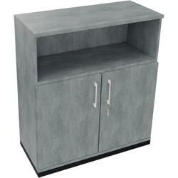Neutralware 820115683 Kombischrank 2OH Tür 1OH Regal 1000x442x1133 an/Beton
