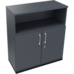 Neutralware 820115682 Kombischrank 2OH Tür 1OH Regal 1000x442x1133 an/Lavagrau