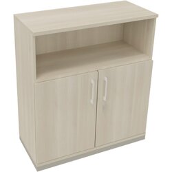 Neutralware 820115772 Kombischrank 2OH Tür 1OH Regal 1000x442x1133 si/Akazie