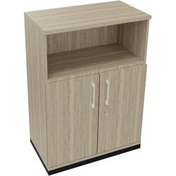 Neutralware 820115971 Kombischrank 2OH Tür 1OH Regal 800x442x1133 an/Eiche Nat