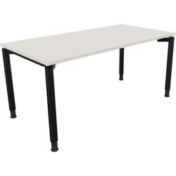 Neutralware 810039701 Schreibtisch 1600x800x680-820 4Fuß Rund an/Weiß