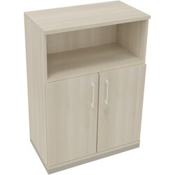 Neutralware 820116072 Kombischrank 2OH Tür 1OH Regal 800x442x1133 si/Akazie