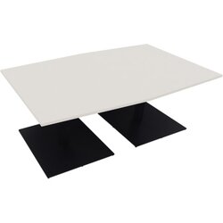 Neutralware 810013701 Konferenztisch Tonn Tellerfuß Quad 200x100/110x72 an/ws