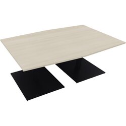 Neutralware 810013772 Konferenztisch Tonn Tellerfuß Quad 200x100/110x72 an/Akaz