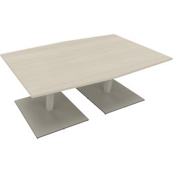 Neutralware 810013872 Konferenztisch Tonn Tellerfuß Quad 200x100/110x72 si/Akaz