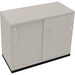 Neutralware 820118981 Schiebetürenschrank 2OH 1000x442x781 an/Lichtgrau