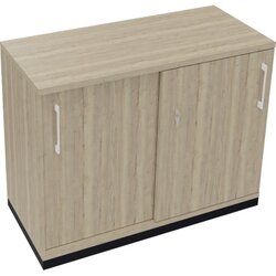 Neutralware 820118971 Schiebetürenschrank 2OH 1000x442x781 an/Eiche Natur