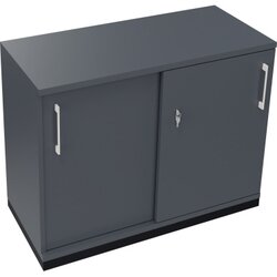 Neutralware 820118982 Schiebetürenschrank 2OH 1000x442x781 an/Lavagrau