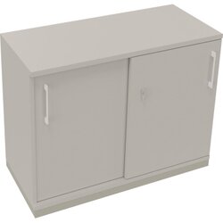 Neutralware 820119081 Schiebetürenschrank 2OH 1000x442x781 si/Lichtgrau