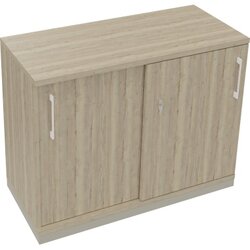 Neutralware 820119071 Schiebetürenschrank 2OH 1000x442x781 si/Eiche Natur
