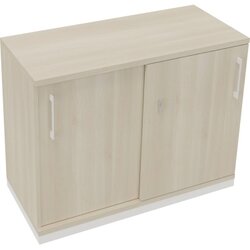 Neutralware 820119172 Schiebetürenschrank 2OH 1000x442x781 ws/Akazie hell