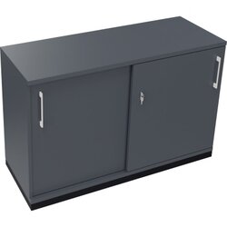 Neutralware 820119282 Schiebetürenschrank 2OH 1200x442x781 an/Lavagrau