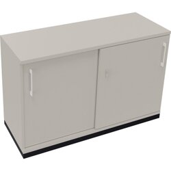 Neutralware 820119281 Schiebetürenschrank 2OH 1200x442x781 an/Lichtgrau