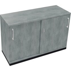 Neutralware 820119283 Schiebetürenschrank 2OH 1200x442x781 an/Beton hell