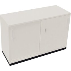 Neutralware 820119201 Schiebetürenschrank 2OH 1200x442x781 an/Diamant Weiß