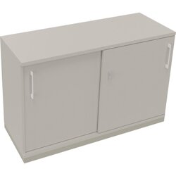 Neutralware 820119381 Schiebetürenschrank 2OH 1200x442x781 si/Lichtgrau