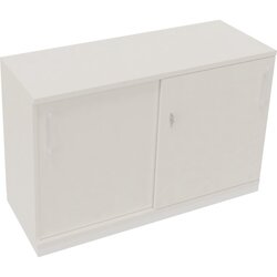Neutralware 820119401 Schiebetürenschrank 2OH 1200x442x781 ws/Diamant Weiß