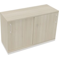 Neutralware 820119472 Schiebetürenschrank 2OH 1200x442x781 ws/Akazie hell