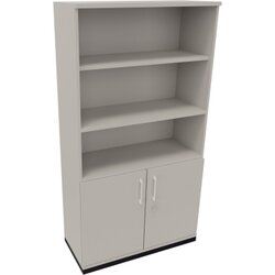 Neutralware 820115381 Kombischrank 2OH Tür 3OH Regal 1000x442x1869 an/Lichtgrau