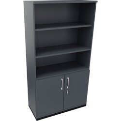 Neutralware 820115382 Kombischrank 2OH Tür 3OH Regal 1000x442x1869 an/Lavagrau