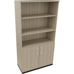Neutralware 820115371 Kombischrank 2OH Tür 3OH Regal 1000x442x1869 an/Eiche Nat