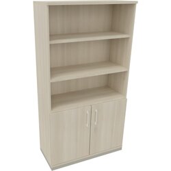 Neutralware 820115472 Kombischrank 2OH Tür 3OH Regal 1000x442x1869 si/Akazie