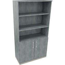 Neutralware 820115483 Kombischrank 2OH Tür 3OH Regal 1000x442x1869 si/Beton