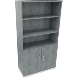 Neutralware 820115583 Kombischrank 2OH Tür 3OH Regal 1000x442x1869 ws/Beton