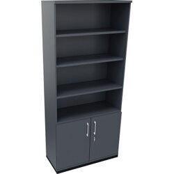 Neutralware 820116282 Kombischrank 2OH Tür 4OH Regal 1000x442x2221 an/Lavagrau