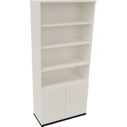 Neutralware 820116201 Kombischrank 2OH Tür 4OH Regal 1000x442x2221 an/Weiß