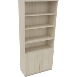 Neutralware 820116372 Kombischrank 2OH Tür 4OH Regal 1000x442x2221 si/Akazie