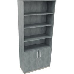 Neutralware 820116383 Kombischrank 2OH Tür 4OH Regal 1000x442x2221 si/Beton