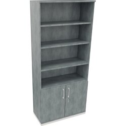 Neutralware 820116483 Kombischrank 2OH Tür 4OH Regal 1000x442x2221 ws/Beton
