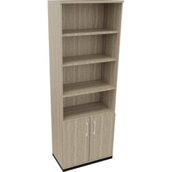 Neutralware 820116571 Kombischrank 2OH Tür 4OH Regal 800x442x2221 an/Eiche Nat