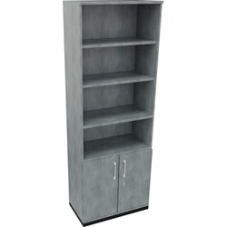 Neutralware 820116583 Kombischrank 2OH Tür 4OH Regal 800x442x2221 an/Beton