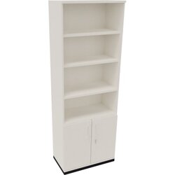 Neutralware 820116501 Kombischrank 2OH Tür 4OH Regal 800x442x2221 an/Weiß
