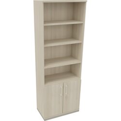 Neutralware 820116672 Kombischrank 2OH Tür 4OH Regal 800x442x2221 si/Akazie