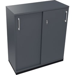 Neutralware 820119582 Schiebetürenschrank 3OH 1000x442x1133 an/Lavagrau