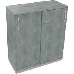 Neutralware 820119683 Schiebetürenschrank 3OH 1000x442x1133 si/Beton hell