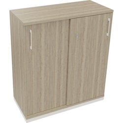 Neutralware 820119771 Schiebetürenschrank 3OH 1000x442x1133 ws/Eiche Natur