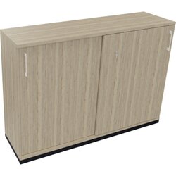 Neutralware 820119871 Schiebetürenschrank 3OH 1600x442x1133 an/Eiche Natur