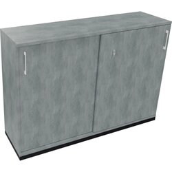 Neutralware 820119883 Schiebetürenschrank 3OH 1600x442x1133 an/Beton hell