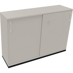 Neutralware 820119881 Schiebetürenschrank 3OH 1600x442x1133 an/Lichtgrau