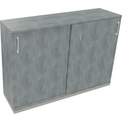 Neutralware 820119983 Schiebetürenschrank 3OH 1600x442x1133 si/Beton hell