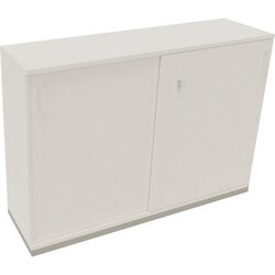 Neutralware 820119901 Schiebetürenschrank 3OH 1600x442x1133 si/Diamant Weiß